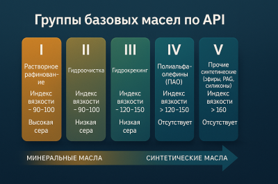 Базовые масла для смазочных материалов: классификация и особенности